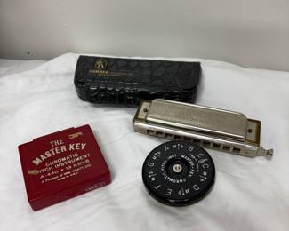 Harmonica’s and pitch pipes like barbershop type for round one