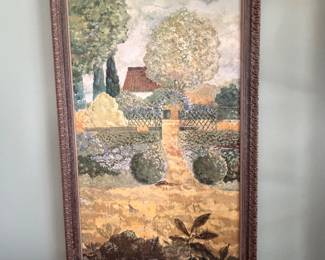 Pair of oil on canvas paintings signed and dated. These are larger