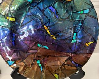 Designer glass plate 