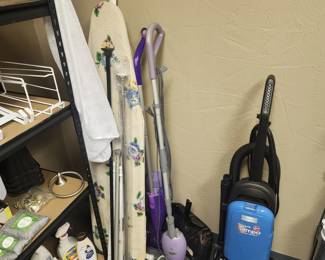 Ironing Board, Curtain & Shower Rods, Swiffer, Steam Mop, Mesh laundry bag