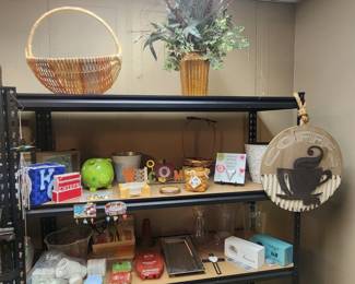 Baskets, Vase w/ Pheasant Feather Greenery, Coasters, Coffee Sign, Vases, Scensty Melts & Air Fresheners