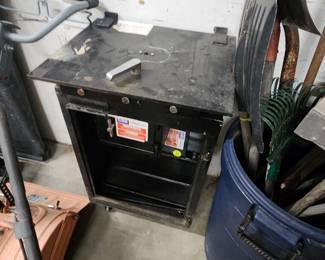 Very Heavy Safe (Door is currently not attached, but easy enough to do so with a couple strong men!) - On Wheels! 