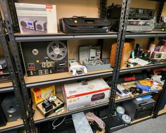 Printers, Vintage Kodak Brownie Camera, Car Stereo Speakers, Wii Remote and more