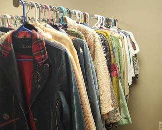 Row 2 of 6 of women's clothing!  Sizes M - L on this row