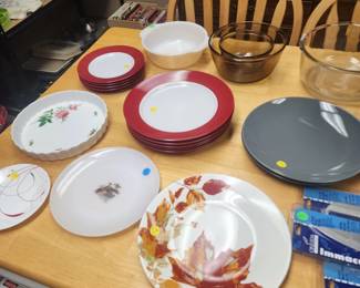 Dinner Plates, Glass Mixing Bowls, Casserole Dishes