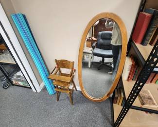 Wall Mountable Mirror, Vintage Toddler High Chair, Outdoor Rug