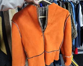 Cute burnt orange suede jacket