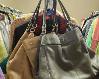 Two Coach Leather Purses