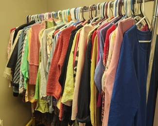 Isle 1 of 6 of Women's Clothing!  Sizes L & XL on this row