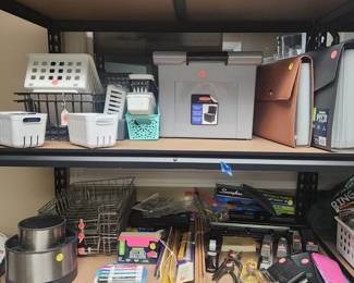 Office Supplies - storage solutions, staplers, hole punches, calculators