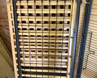 Nice wood baby cradle.