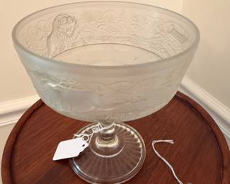 Rare EHPG Gilder & Sons Pioneer Westward Ho pedestal dish