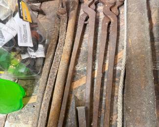 Antique blacksmith tools