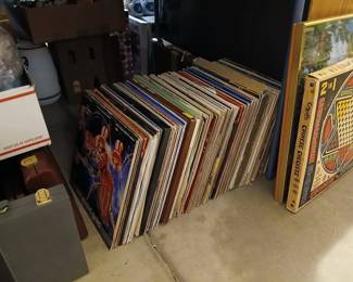 vintage albums & laser disc.