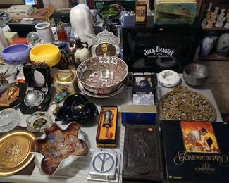 jack Daniels, gone with the wind, Chinese bowl, Murano, 