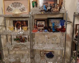vintage glassware & crystal glass, art
