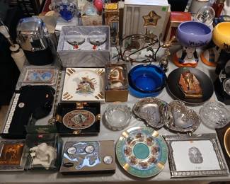 vintage ashtrays, Egyptian,  