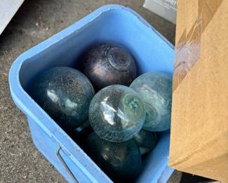 Vintage Japanese floats Signed