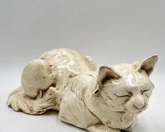 freeman mcfarlin porcelain cat