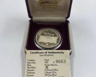 disney troy ounce silver coin