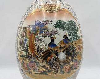 large hand painted egg