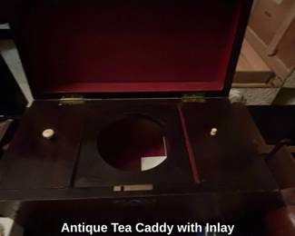 Antique Tea Caddy with Inlay