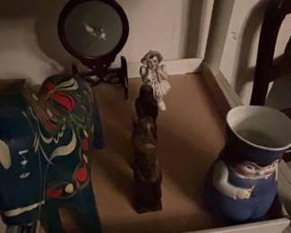 Group of Figurines Dala Horse, Giuseppe Armani, and Character Jug