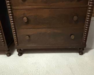 Victorian Spool Turned Chest of Drawers