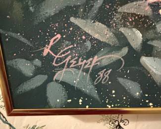 Vintage Rose Garden Landscape Painting by Lena Liu second image