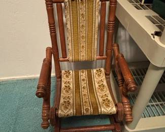 Antique Childs Spindle Rocking Chair