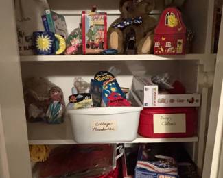 Assorted Childrens Collectibles and Toys, including Snoopy and George W. Bush items