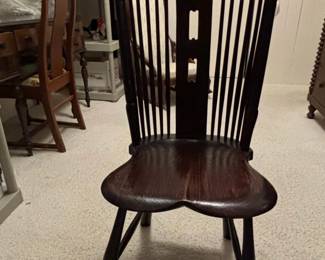 Victorian Carved Face Windsor Chair