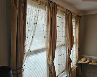all curtains and rods are for sale