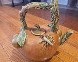 Majolica teapot