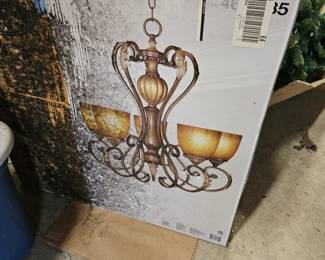 lighting fixtures still in box