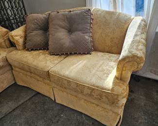 gold loveseat, great shape