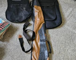 guitar and rifle cases