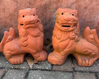 SHISA OKINAWA GUARDIAN LION PAIR