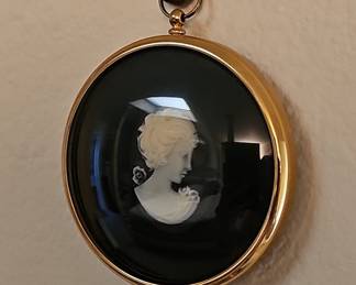 Set of 3 "Miniature World of Peter Bates" Cameo Pendants