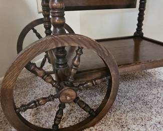 Vintage Walter of Wabash Drop Leaf Tea Cart
