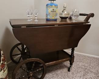 Vintage Walter of Wabash Drop Leaf Tea Cart