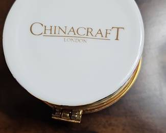 Chinacraft London Hinged Trinket Box Floral Design