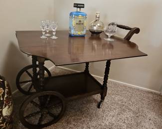 Vintage Walter of Wabash Drop Leaf Tea Cart