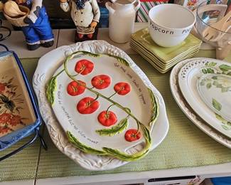 Certified International "Victory Garden" Tomato Platter by Judy Phipps