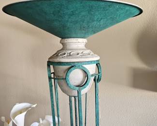 Art Deco Style Verdigris Floor Lamp