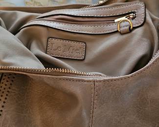 Le Miel Faux Leather Hobo Bag