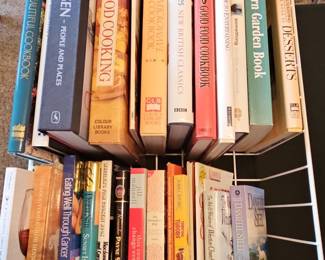Collection of Cookbooks and Novels