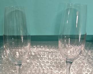 Tiffany & Co. Crystal Champagne Flutes (Set of 2)