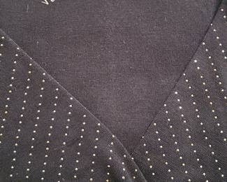 Versace Jeans Couture Black Embellished Mock Neck Sweater