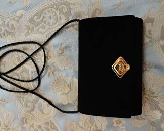 Vintage Mother of Pearl Inlaid Handbag with Tortoiseshell Handle